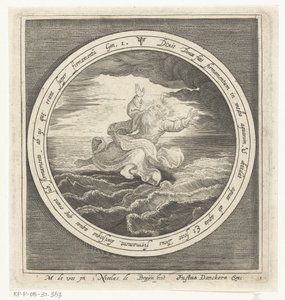 Second Day of Creation: God Separates the Waters into Heaven and Sea by Nicolaes de Bruyn