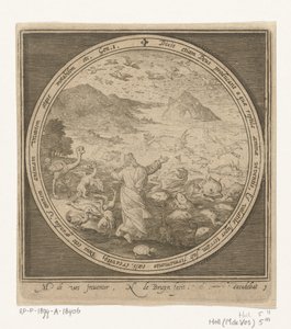 Fifth Day of Creation: God Creates Fish and Birds by Nicolaes de Bruyn