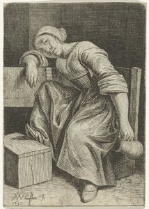 Young Woman with Jug in Hand