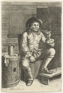 Smoking Man by Nicolaes van Haeften