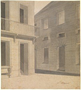 Ancient Street Scene. Presumably a Preliminary Work for the Terence Picture with the Listening Chremes