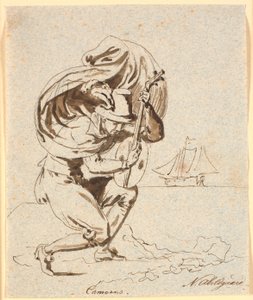 The Portuguese Poet Camoens in Profile to the Right by Nicolai Abildgaard