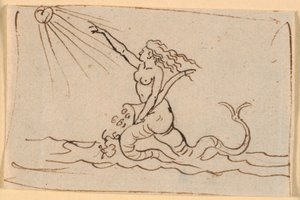 A Mermaid Pointing Towards the Sun by Nicolai Abildgaard
