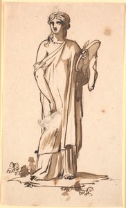 A Female Figure with a Jug in Her Right Hand