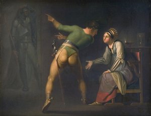 Hamlet and His Mother. Episode from Shakespeare