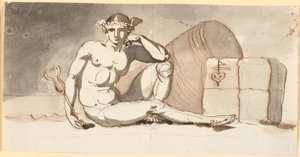 Mercury Seated by Bales of Goods, Allegory of Trade by Nicolai Abildgaard