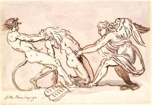 Michael the Archangel Contending with the Devil about the Body of Moses by Nicolai Abildgaard