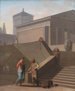 Pamphilius and His Servant Davus. From Terence