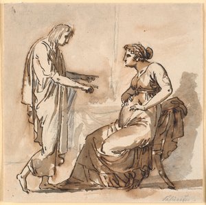 Papirius and His Mother by Nicolai Abildgaard