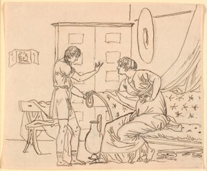 Study for Papirius and his mother by Nicolai Abildgaard