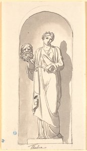 Thalia as a Statue in a Niche