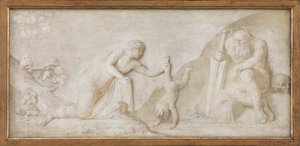 Thetis Immersing her Infant Son Achilles in the River Styx to Make him Invulnerable by Nicolai Abildgaard