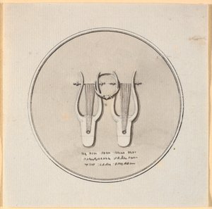 Two Lyres Held Together by a Ring by Nicolai Abildgaard