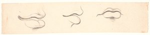 Three Studies of Mouths by Nicolai Abildgaard