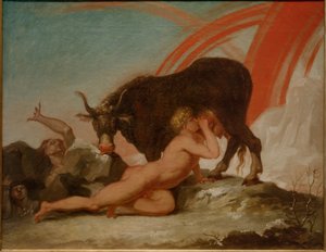 Ymir being nursed by the cow Audhumbla