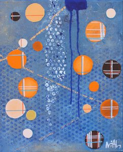 Abstract Blue Circles by Nicolas Alsterdal