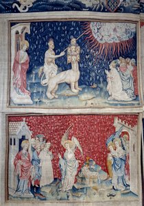 Hanging of Revelation: The Beast of the Earth Causes Fire to Fall from Heaven by Nicolas Bataille