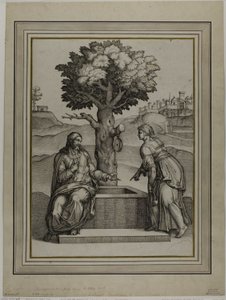 Christ and the Woman of Samaria by Nicolas Beatrizet