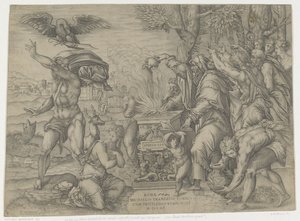 Sacrifice of Iphigenia by Nicolas Beatrizet