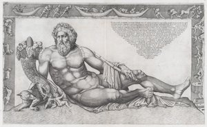 Speculum Romanae Magnificentiae: The Tiber by Nicolas Beatrizet
