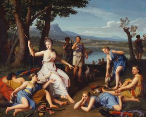 Portrait of a Lady as Diana returning from the Hunt