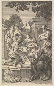 Allegorical Composition Celebrating the Humanities, 1695 by Nicolas Dorigny