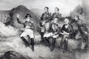 Emperor Napoleon I Dictating His Memoirs to Emmanuel Las Cases on St. Helena by Nicolas Eustache Maurin