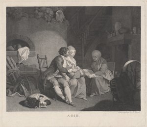 Evening, 1780s by Nicolas Francois Regnault