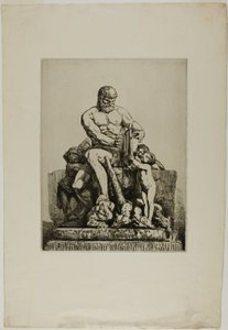 Hercules, plate one from Twelve Etchings by Chifflart by Nicolas François Chifflart