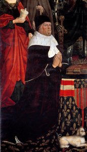 Portrait of King Rene of Anjou also called Rene I of Naples or Rene of Sicily by Nicolas Froment