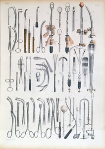 Surgical instruments for tonsil operations, plate from 