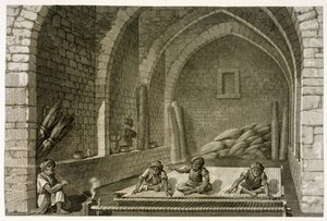 Weaving a Rug (Illustration) by Nicolas Jacques Conte
