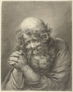 Old Man with Beard and Folded Hands