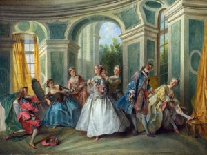 The Four Ages of Man: Youth. Painting by Nicolas Lancret, ca 1735 by Nicolas Lancret