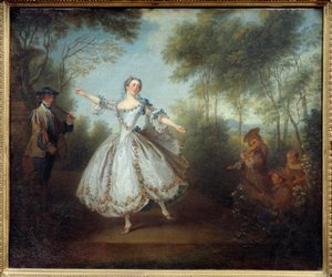 The Dancer Marie Anne Cuppi (1710-1770) Called the Dancing Camargo