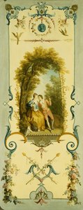Three Decorative Panels with Allegories of Winter, Summer and Autumn