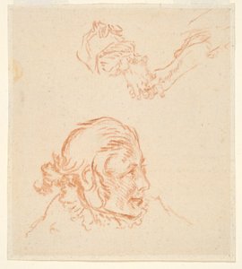Two Studies: Portrait of an Actor and Study of Hands