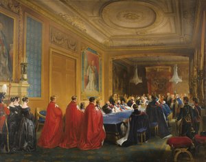 Louis-Philippe Receiving the Order of the Garter from Queen Victoria in 1844