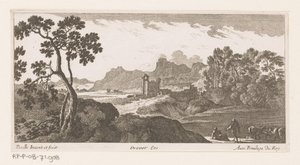 Landscape with Shepherds by Drinking Cows by Nicolas Perelle
