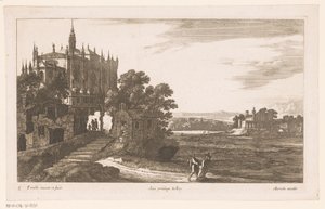 Landscape with Cathedral by Nicolas Perelle