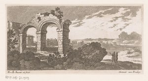 Landscape with Ruin with Two Arches by Nicolas Perelle