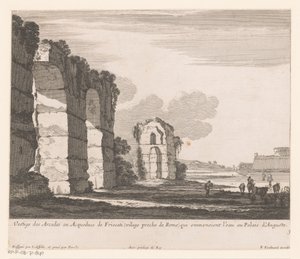 Landscape with Ruins and Cowherds by Nicolas Perelle