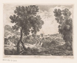 Landscape with Two Walkers