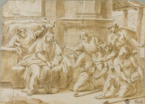 Adoration of the Shepherds by Nicolas Poussin
