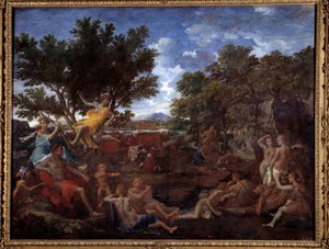Apollo in Love with Daphne by Nicolas Poussin