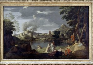 Orpheus and Eurydice by Poussin, Louvre Museum by Nicolas Poussin