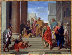 Saint Peter and Saint John Healing the Lame by Nicolas Poussin