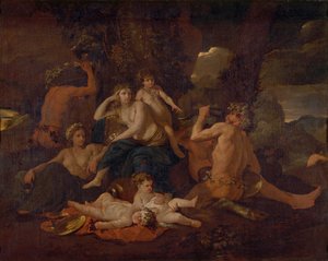 The Infancy of Bacchus by Nicolas Poussin