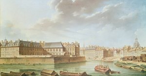 The Ile Saint-Louis and the Hotel de Bretonvilliers in 1757