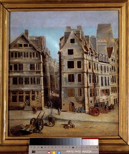The cabaret View of an alley and the activity of a town in the 18th century by Nicolas Raguenet